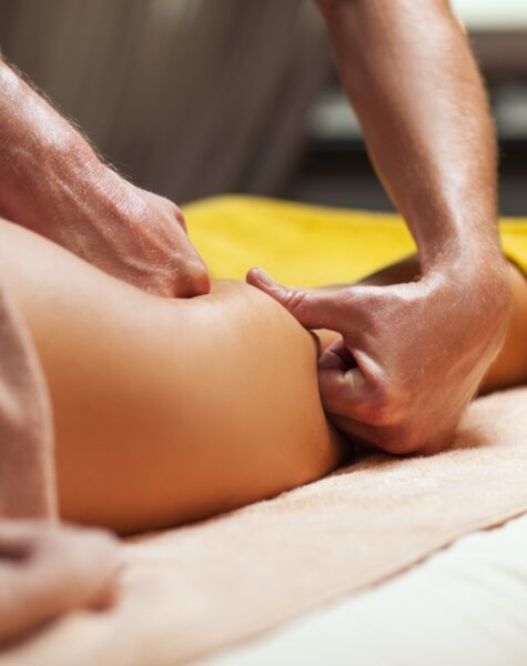 Anti cellulite massage for young woman in a luxury spa